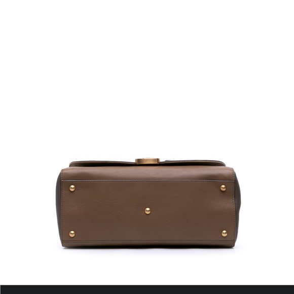 Fendi Calfskin ColorBlock Anna Leather Satchel Italy - Picture 3 of 11